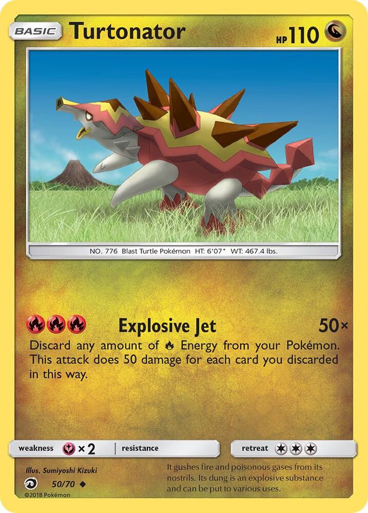 Turtonator #50 REVERSE HOLOFOIL Dragon Majesty