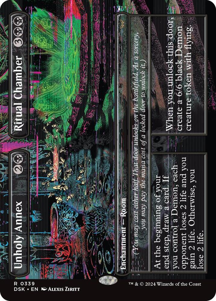 Unholy Annex // Ritual Chamber #339 (Borderless) Duskmourn: House of Horror