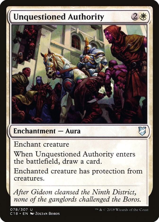 Unquestioned Authority #78 Commander 2018