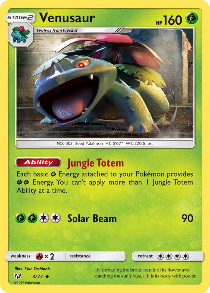 Venusaur #3 Shining Legends