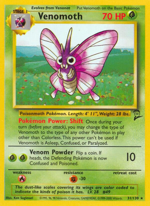 Venomoth #31 Base Set 2
