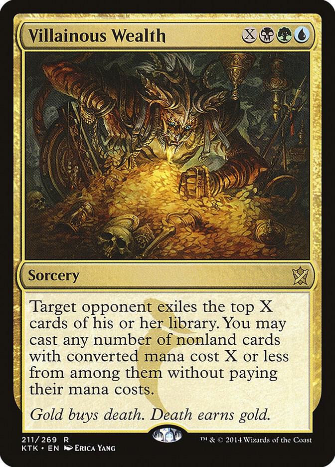 Villainous Wealth #211 FOIL Khans of Tarkir