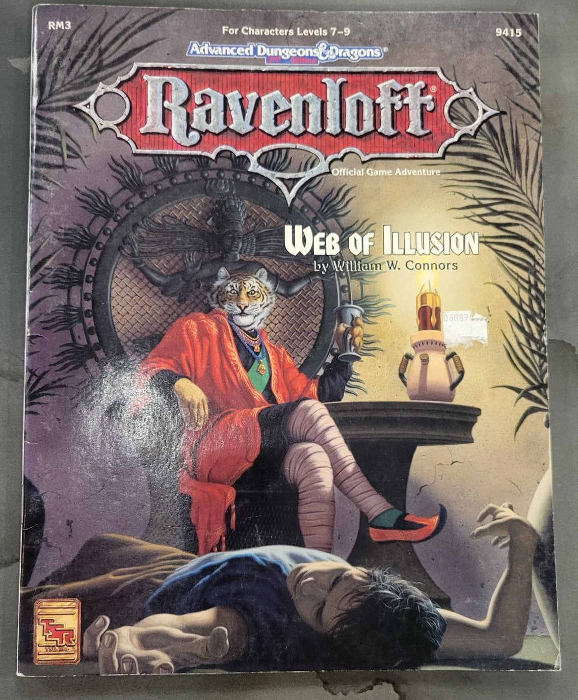 Advanced Dungeons & Dragons Ravenloft Web of Illusion 2nd Edition (1993) w/ Map