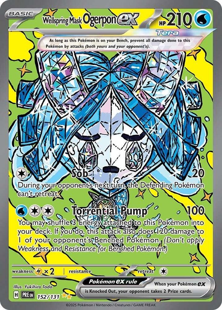 Wellspring Mask Ogerpon EX #152 SV: Prismatic Evolutions