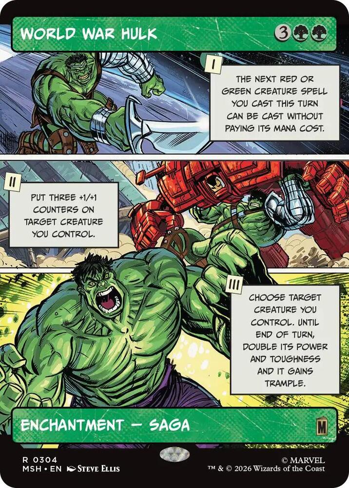 World War Hulk (Borderless) #304 Marvel Super Heroes