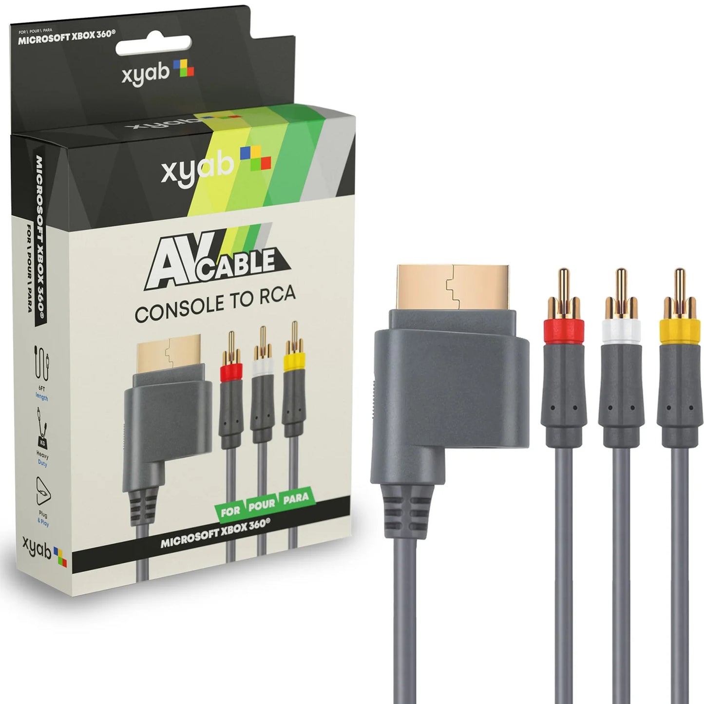 Xbox 360 Composite AV Cable (XYAB) NEW/SEALED