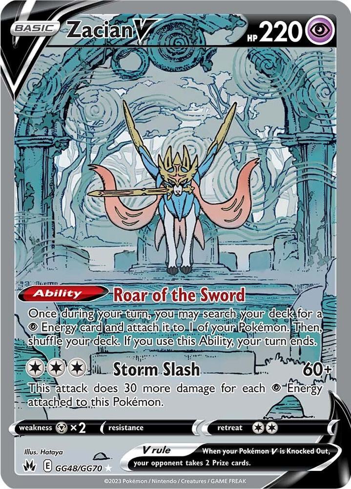 Zacian V #GG48 SWSH: Crown Zenith: Galarian Gallery