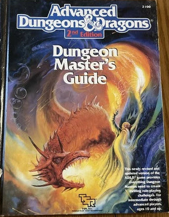 Dungeons & Dragons Dungeon Master's Guide (2nd Edition) (1989) (Severe wear on spine)