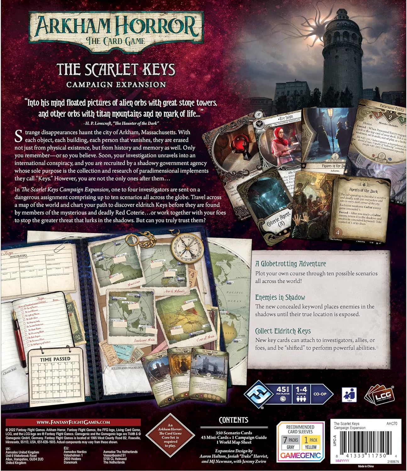 Arkham Horror Card Game Scarlet Keys Campaign Expansion TCG NEW/SEALED