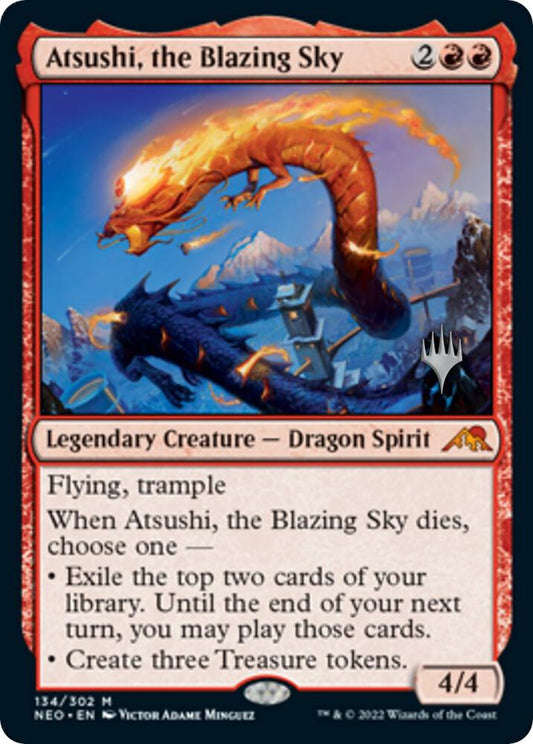 Atsushi, the Blazing Sky #134 Promo Pack Kamigawa Neon Dynasty