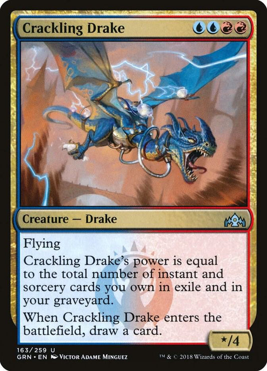 Crackling Drake #163 FOIL Guilds of Ravnica