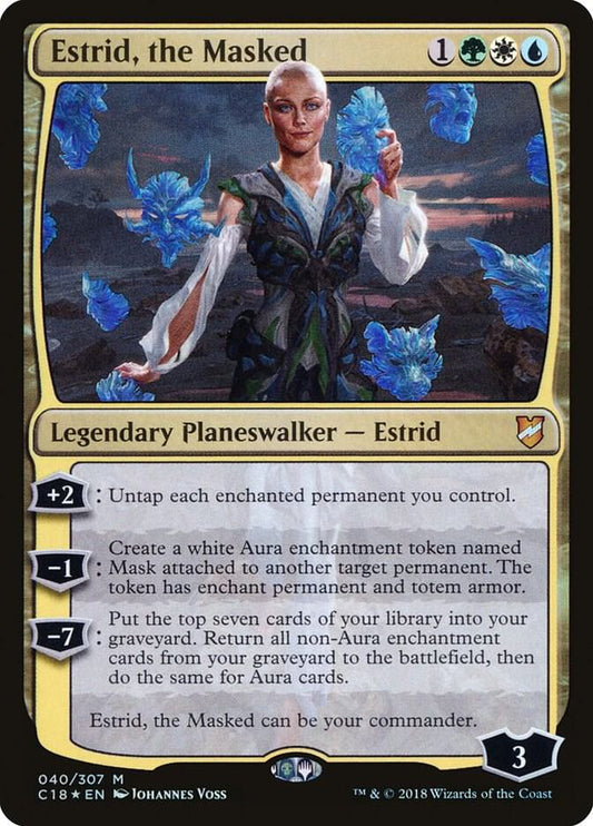 Estrid, the Masked #40 FOIL Commander 2018
