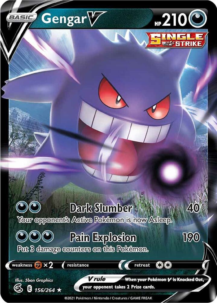 Gengar V #156 SWSH08: Fusion Strike