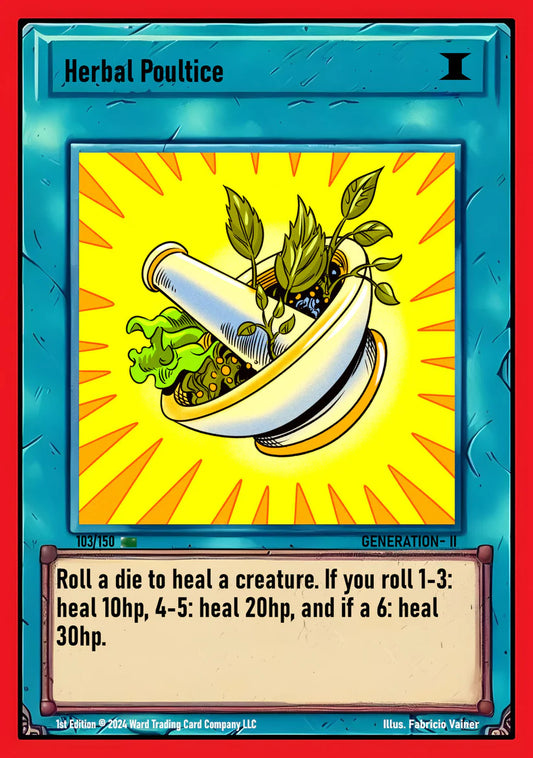 Herbal Poultice #103 Ward Gen II