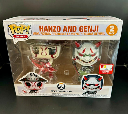 Pop! Overwatch Hanzo and Genji 2 pack (2019 Limited Edition)