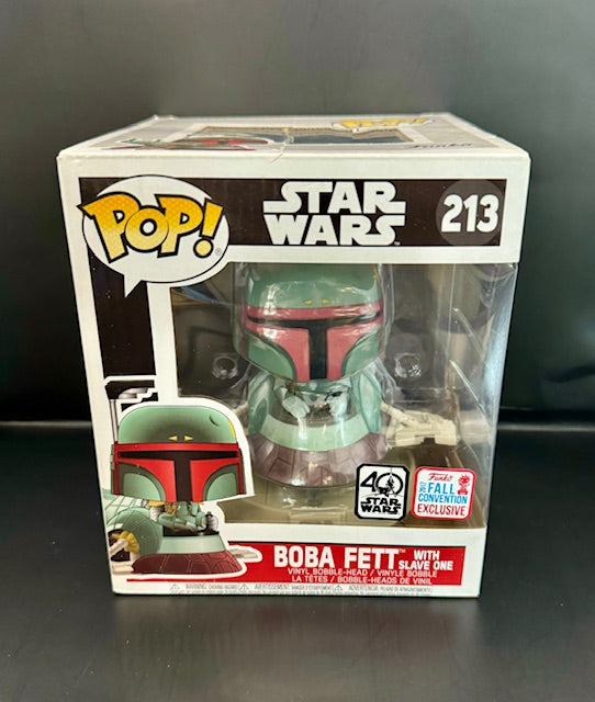 Pop! Star Wars Boba Fett (with Slave One) Fall Convention Exclusive #213