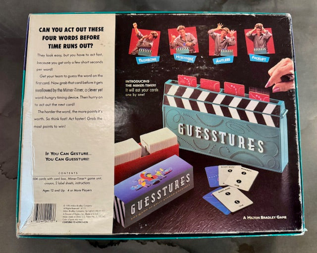 Vintage Guesstures Board Game (1990)