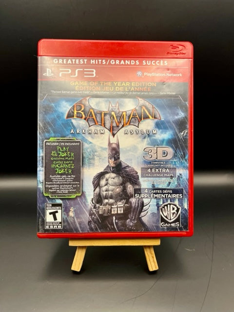 PlayStation 3 Batman Arkham Asylum GOTY (Greatest Hits) (Complete ...
