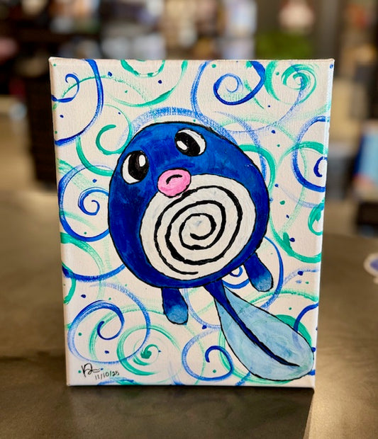 Hand-painted Poliwag Pokémon