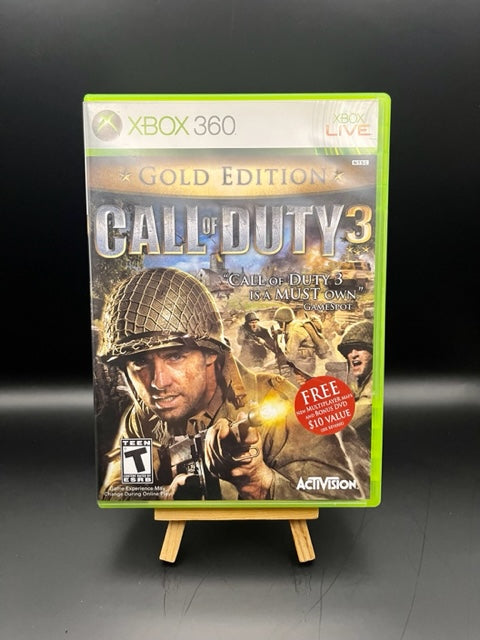 XBOX 360 Call of Duty 3 (Gold Edition) (Complete)