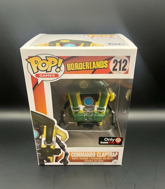 Pop Games #212 Borderlands Commando Claptrap NEW/SEALED