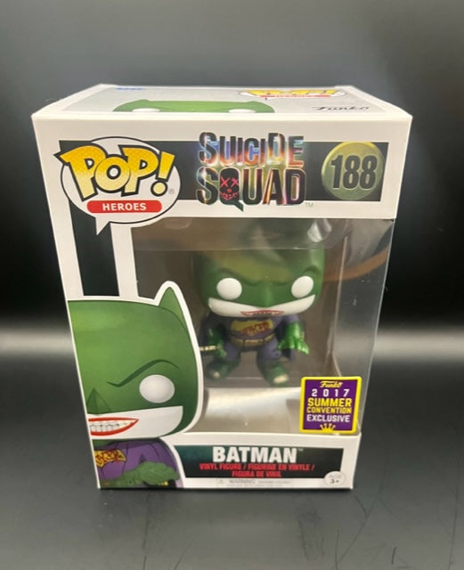 Pop 188 Pop Heroes #188 Suicide Squad Joker Batman 2017 Summer Convention Excl ...