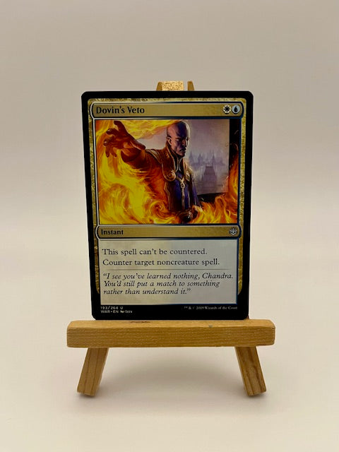 Magic the Gathering Dovin's Veto Card