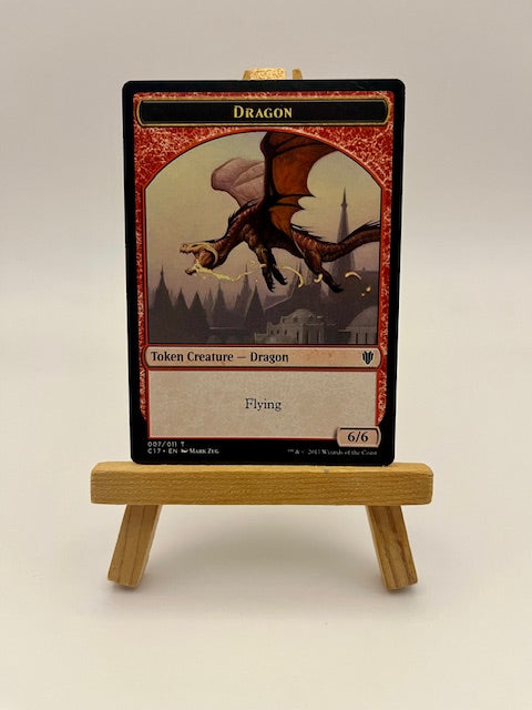 Magic the Gathering Dragon Token card