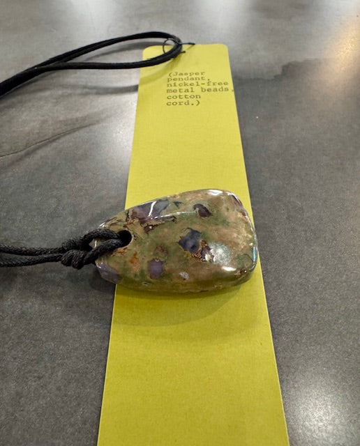 Handmade Necklace with Jasper *LOCAL ART*
