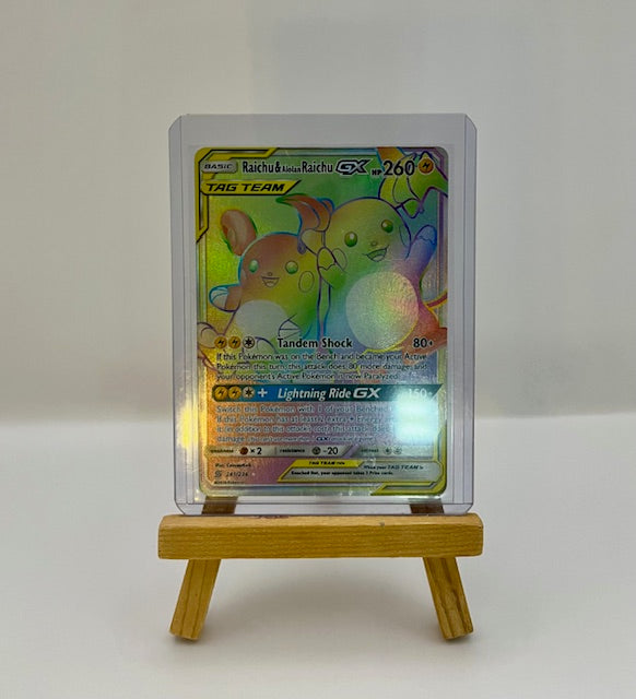 Pokemon Raichu & Alolan Raichu GX Secret Unified Minds 241/236