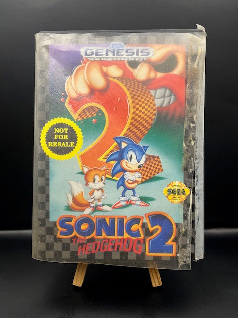 Sega Genesis Sonic the Hedgehog 2 (Not for resale) (Complete) (Case Damage)