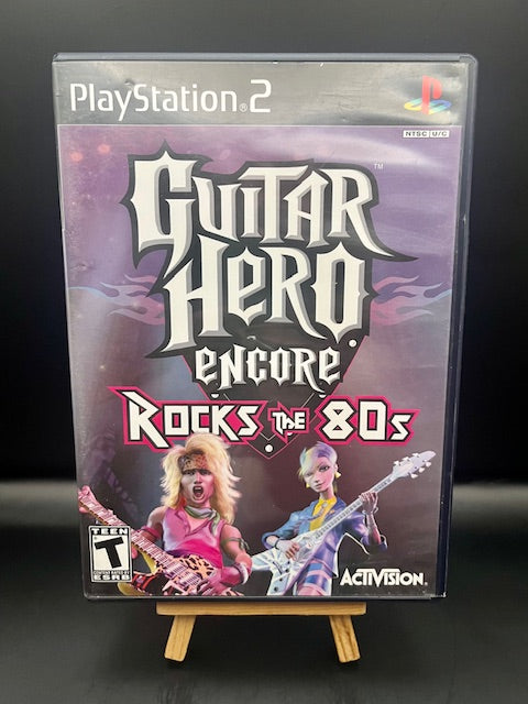 PS2 Guitar Hero encore Rocks the 80's