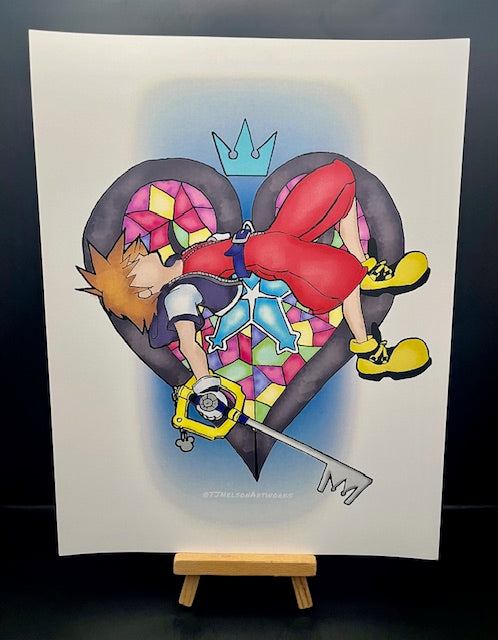 Kingdom Hearts Sora Graphic Print by TJ Nelson Artworks