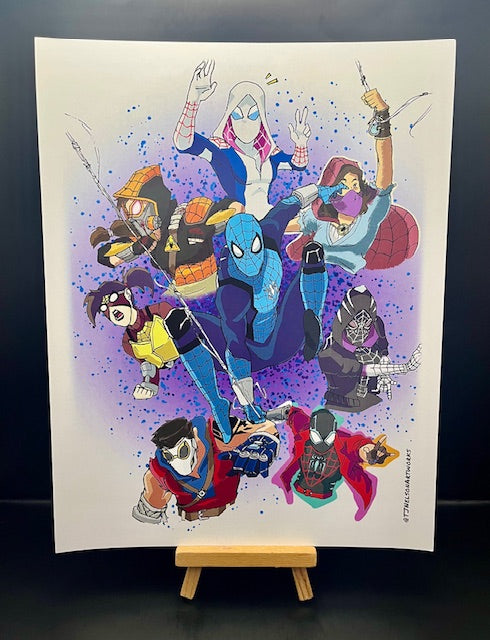 Spider-Man Multiverse Graphic Print by TJ Nelson Artworks