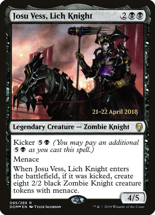 Josu Vess, Lich Knight #95 FOIL Dominaria Prelease Cards
