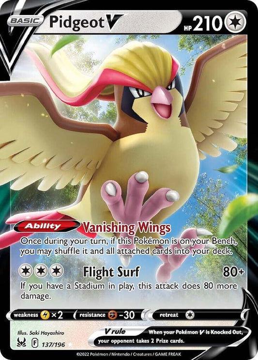 Pidgeot V #137 SWSH11 Lost Origin