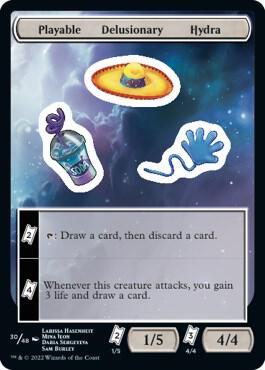 Playable Delusionary Hydra Stickers #30 Unfinity