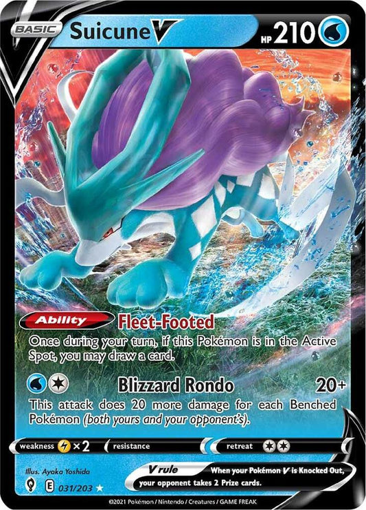 Suicune V #31 SWSH07 Evolving Skies