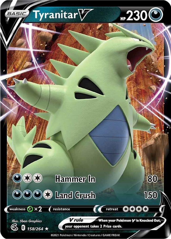 Tyranitar V #158 SWSH08: Fusion Strike