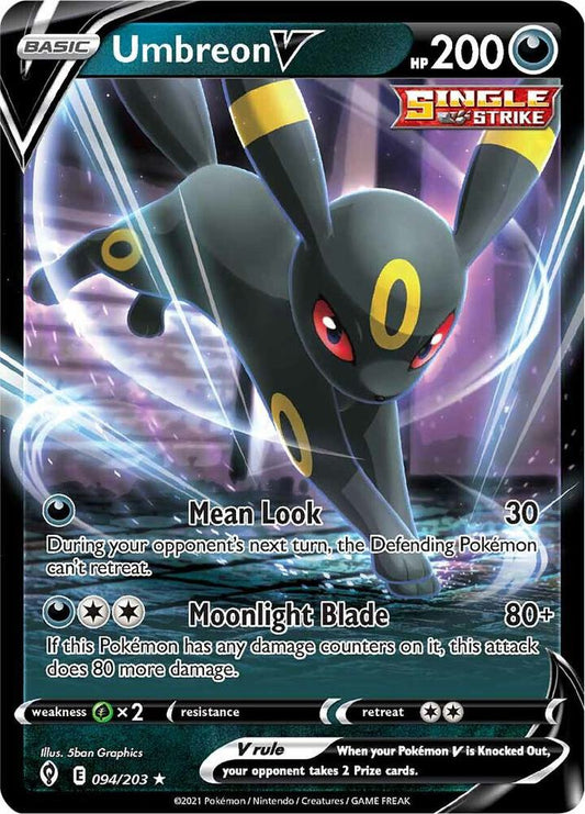 Umbreon V #94 SWSH07 Evolving Skies