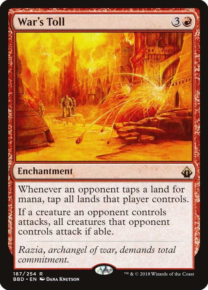 War's Toll #187 FOIL Battlebond