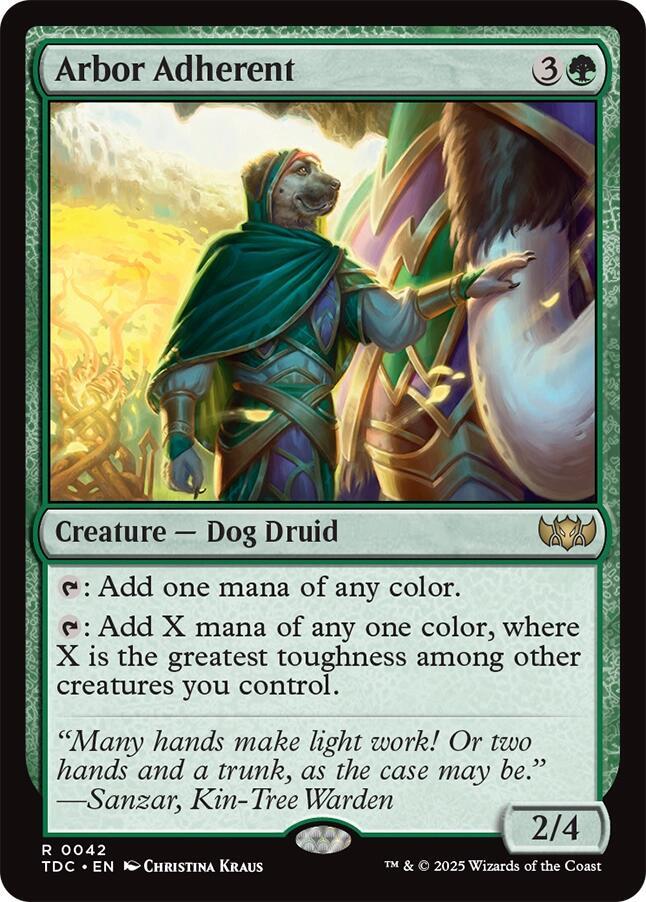 Arbor Adherent #42 Commander: Tarkir: Dragonstorm