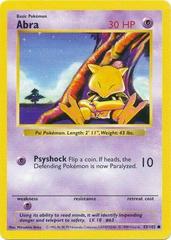 Abra #43 (Shadowless) Base Set (Unlimited)