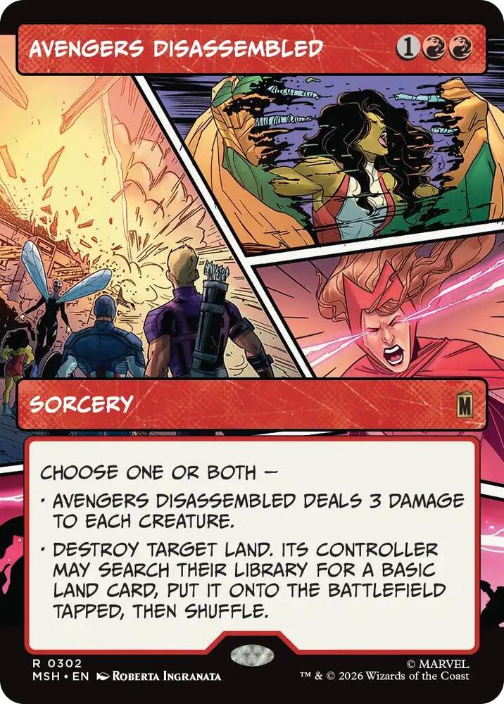 Avengers Disassembled (Borderless) #302 Marvel Super Heroes