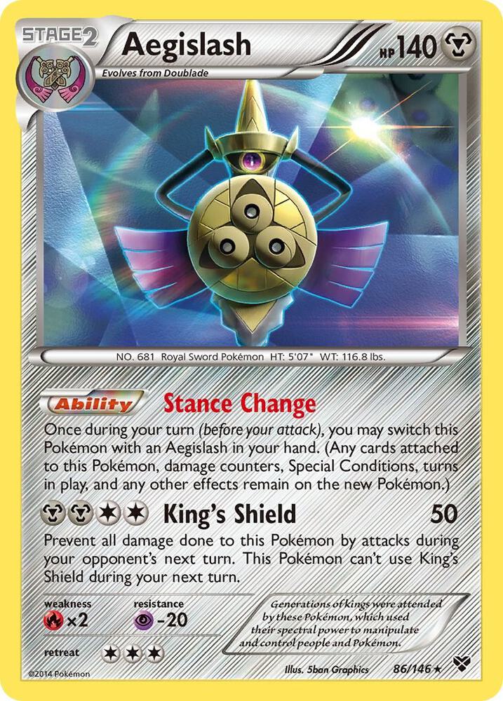 Aegislash #86 HOLOFOIL XY Base Set