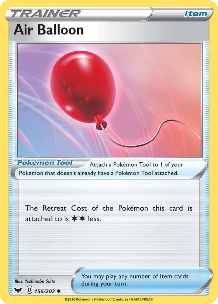 Air Balloon #156 SWSH01: Sword & Shield Base Set