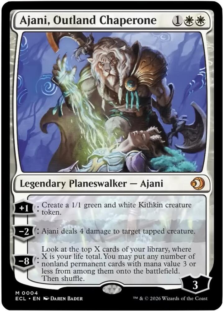 Ajani, Outland Chaperone #4 FOIL Lorwyn Eclipsed