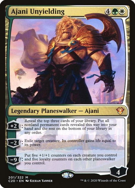 Ajani Unyielding #201 Commander 2020