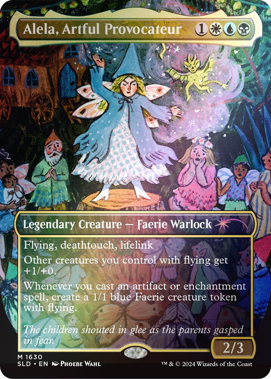 Alela, Artful Provocateur #1630 RAINBOW FOIL Secret Lair Drop Series