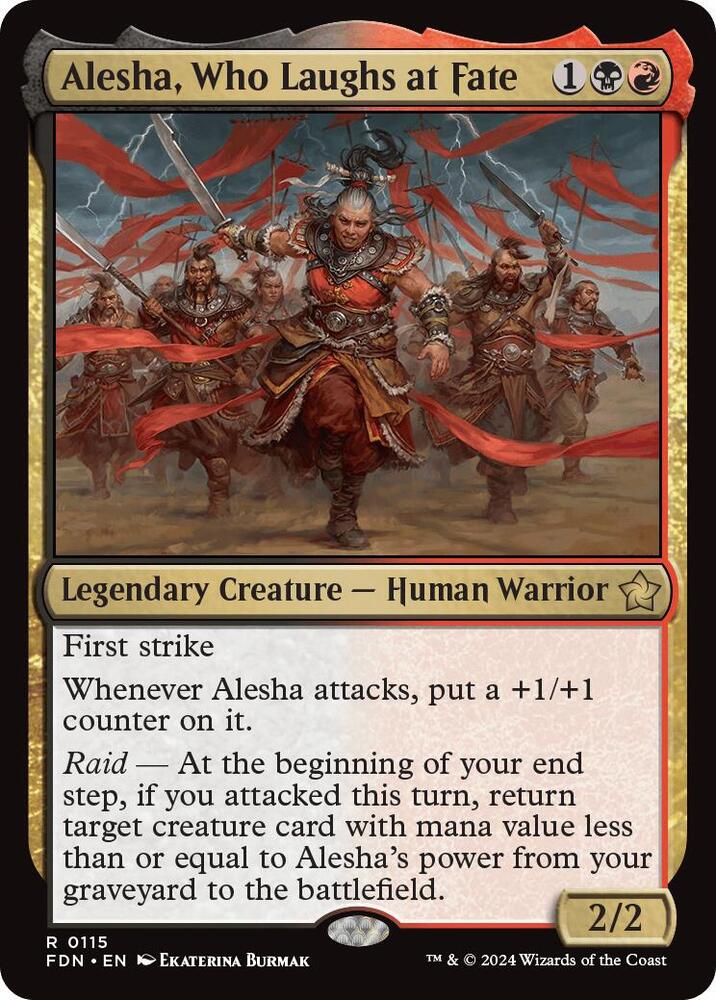 Alesha, Who Laughs at Fate #115 Foundations